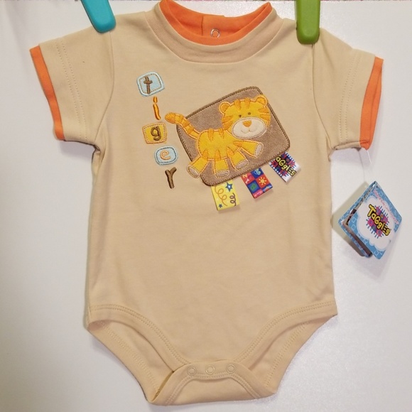 NWT Taggies Tiger Onesie Size 3-6 mo. - Picture 2 of 6